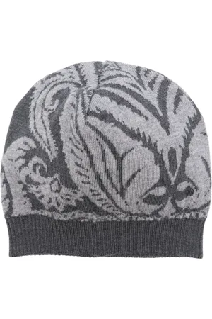 Etro Gorro con motivo floral en jacquard