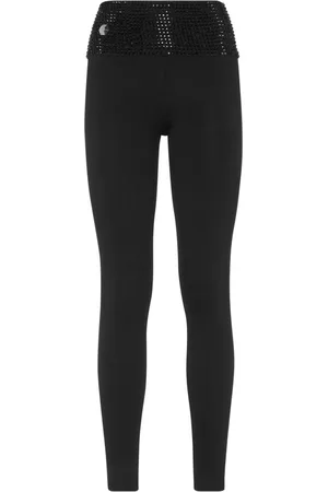 Philipp Plein Leggins con detalles de cristales