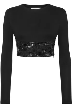 Philipp Plein Camiseta corta con cuello redondo