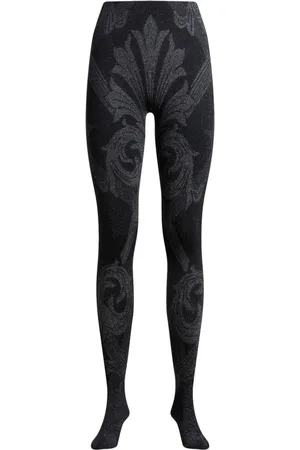 Etro Medias metalizadas en jacquard de x Wolford