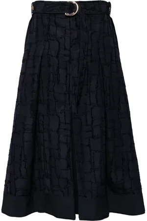 3.1 Phillip Lim Falda con motivo de cuadros