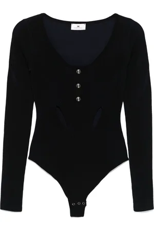 Elisabetta Franchi Body con ribete de punto fino