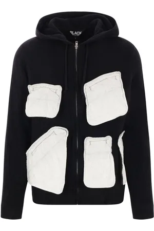 Comme des Garçons Sudadera con capucha y bolsillo de solapa