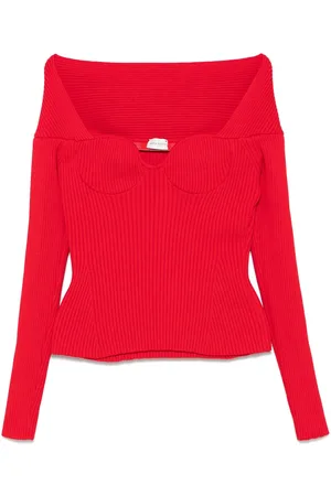 MAGDA BUTRYM Top tipo bustier de punto de canalé