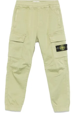 Stone Island Pantalones con distintivo Compass