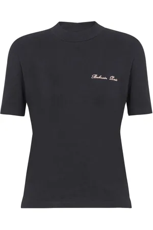 Balmain Camiseta con logo bordado
