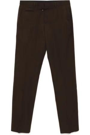 Paul Smith Pantalones de tejido de gabardina