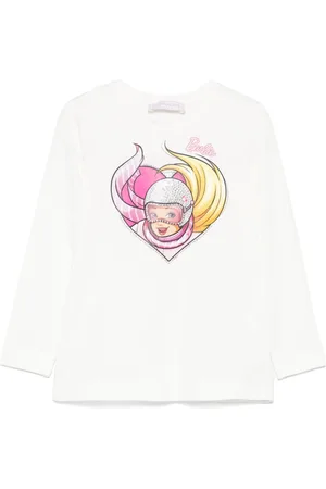 MONNALISA Camiseta con motivo de corazón de x Barbie