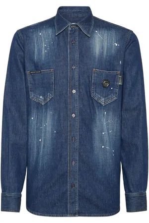 Philipp Plein Camisa vaquera de manga larga