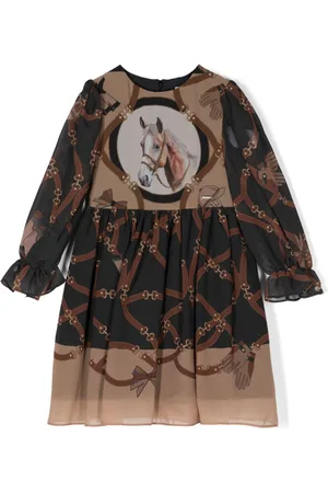 PATACHOU Vestido con caballo estampado