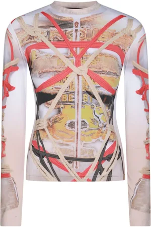 Y / PROJECT Camiseta con estampado geométrico