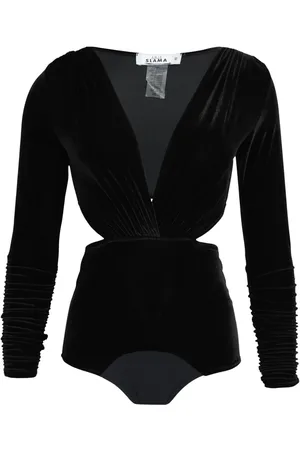 AMIR SLAMA Body con cuello en V