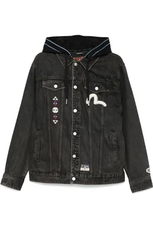 Evisu Chaqueta vaquera con diseño patchwork