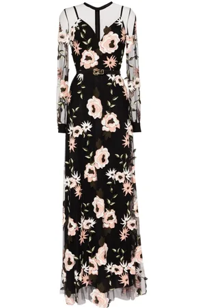 Elie saab Vestido con bordado floral