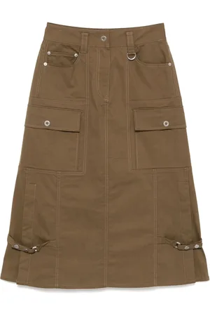 3.1 Phillip Lim Falda recta con botones decorativos