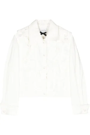 Edward Achour Paris Sobrecamisa con ribete de volantes