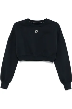 Marine Serre Sudadera corta con logo Moon