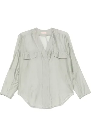 BLANCA Blusa con cuello en V