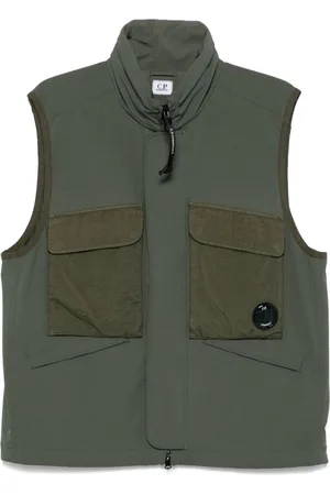 C.P. Company Chaleco GD con detalle Lens