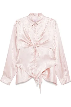 MARTINE ROSE Camisa con nudo