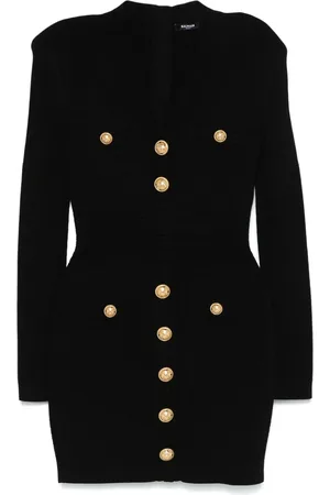 Balmain Vestido corto con botones
