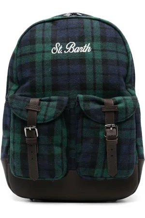 MC2 SAINT BARTH Mochila a cuadros tartán