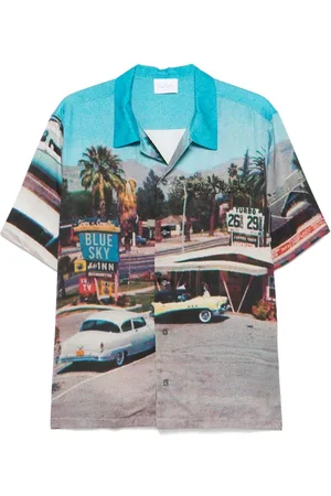 BLUE SKY INN Camisa Vintage Motel