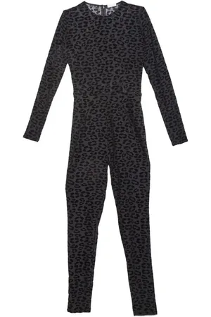 FLEUR DU MAL Mono afelpado con estampado de leopardo