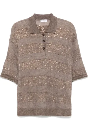 Brunello Cucinelli Polo a rayas