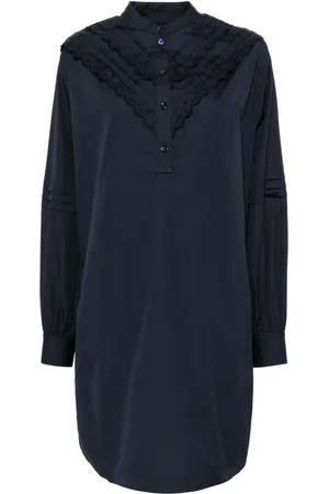 Maison Kitsuné Vestido camisero bordado