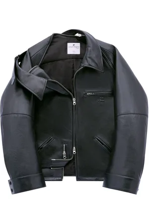 Courrèges Chaqueta biker con cremallera