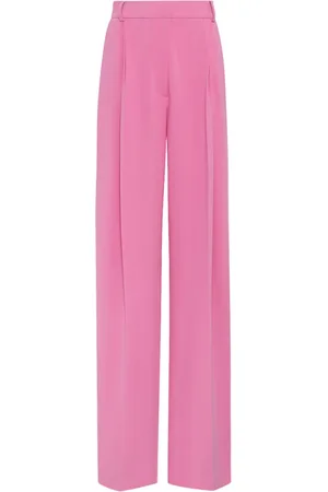 Oscar de la Renta Pantalones anchos de seda georgette