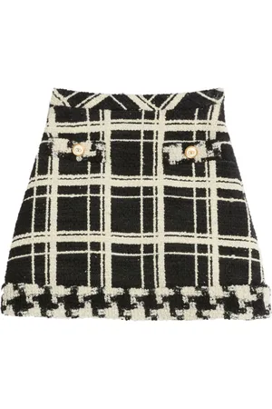VALENTINO GARAVANI Falda de tweed a cuadros