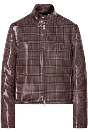 Courrèges Chaqueta biker con logo