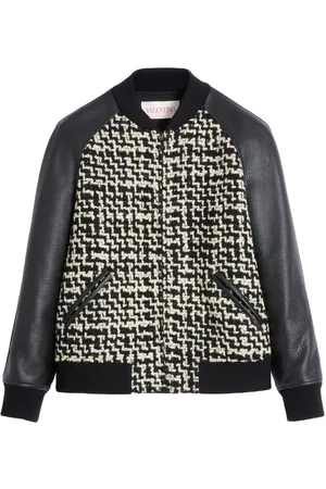 VALENTINO GARAVANI Chaqueta bómber de tweed con parche Chez