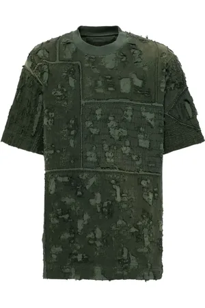 Givenchy Camiseta con efecto deshilachado