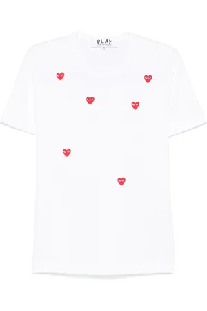 Comme des Garçons Camiseta con corazón estampado
