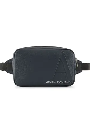 Armani Exchange Riñonera con logo en relieve