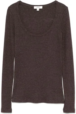 AGOLDE Camisa Corey con cuello redondo