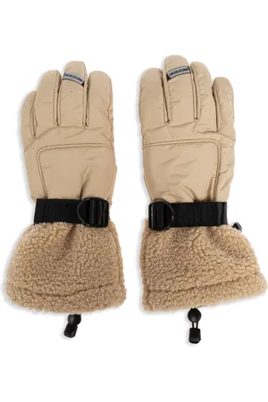 UGG Guantes con ribete de pelo artificial