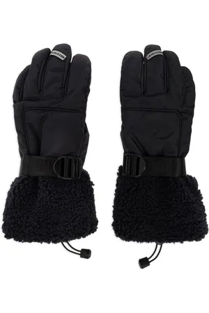 UGG Guantes con ribete de pelo artificial