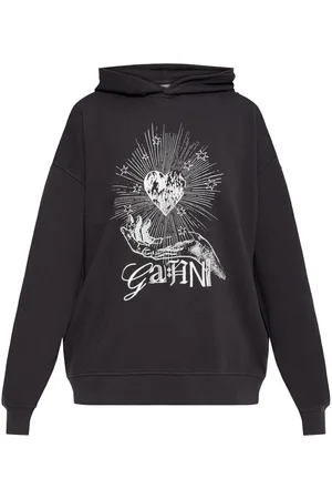 Ganni Sudadera con capucha y estampado gráfico
