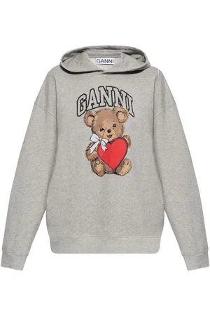 Ganni Sudadera con capucha y estampado gráfico