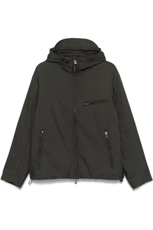 Emporio Armani Blusón con capucha y logo en jacquard