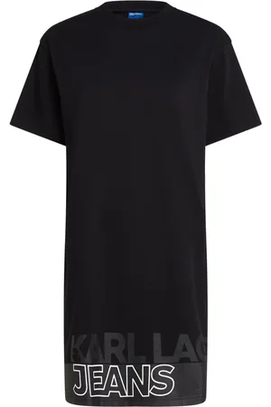 Karl Lagerfeld Vestido con logo estampado