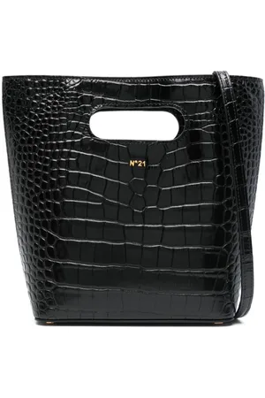 Nº21 Bolso shopper con efecto de piel de cocodrilo