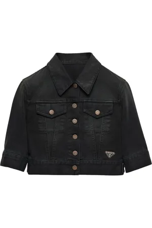 Prada Chaqueta con logo triangular