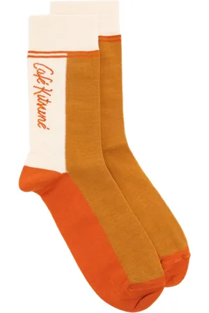 Café Kitsuné Calcetines con logo en intarsia