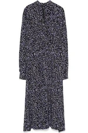 Karl Lagerfeld Vestido midi con estampado de cebra