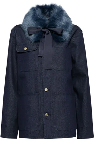 Cynthia Rowley Chaqueta con cuello removible